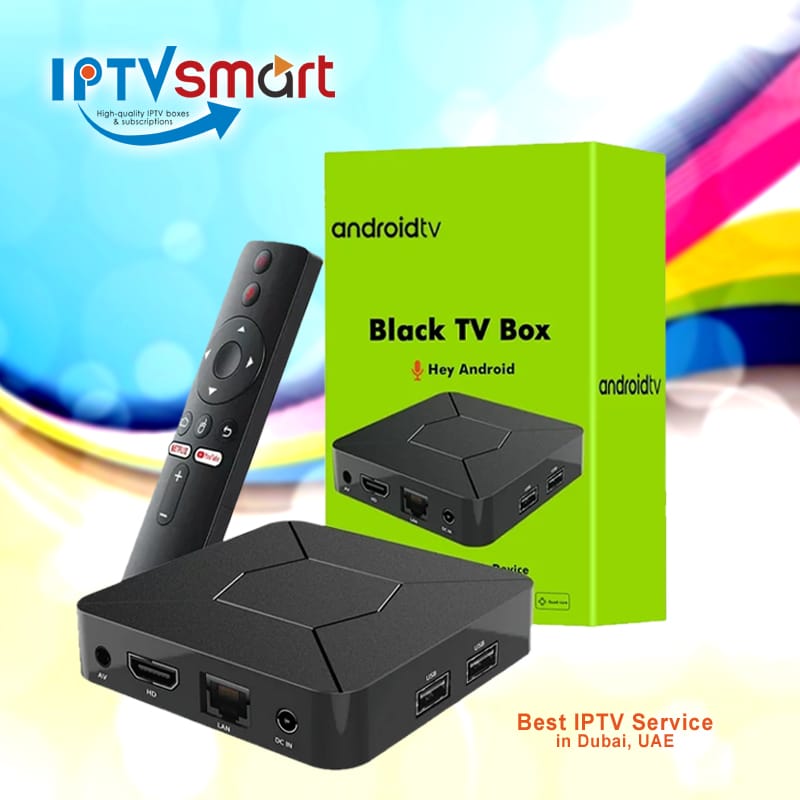 Best Android Black TV Box Streaming Device (iATV Q5) in Dubai
