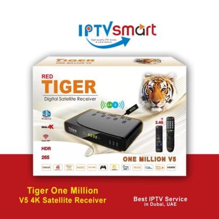Tiger One Million V5 4K Satellite Receiver IPTV in Dubai