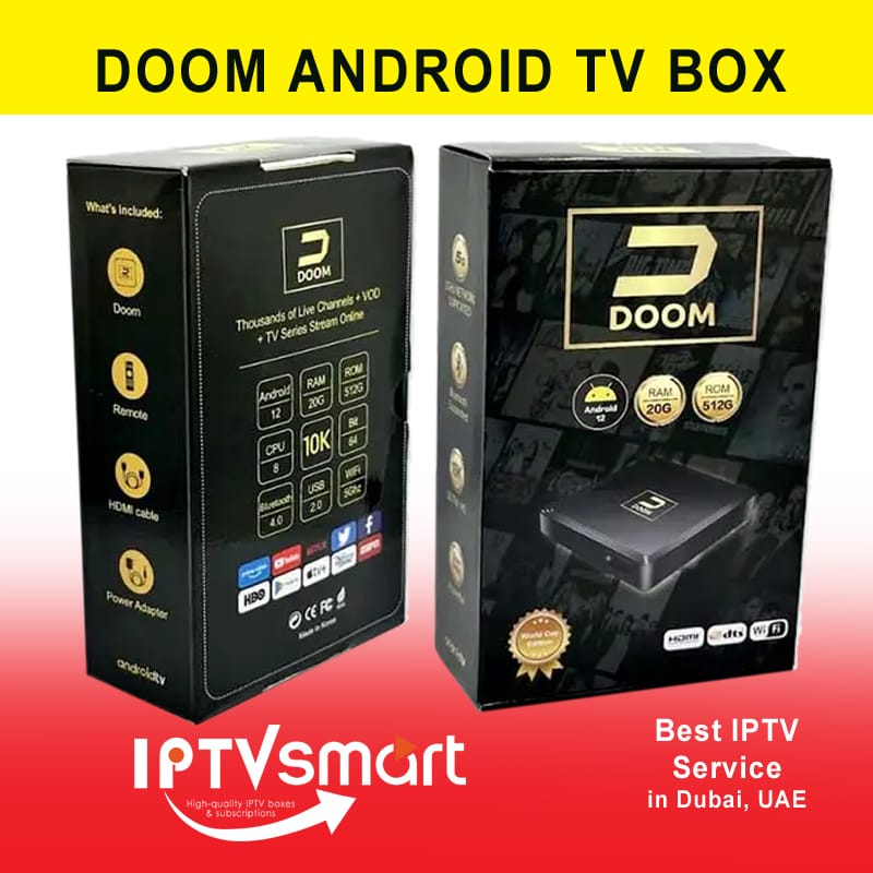 Best DOOM ANDROID TVBOX 20GB RAM, 512GB ROM in Dubai