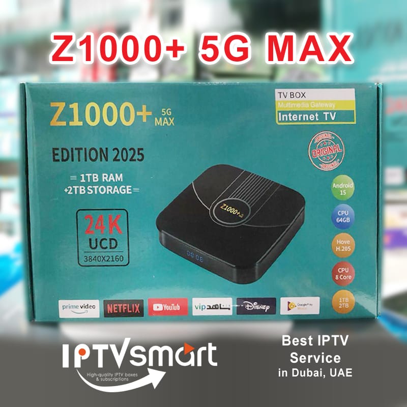 Z1000+ 5G MAX – Next-Generation Smart Android TV Box in Dubai