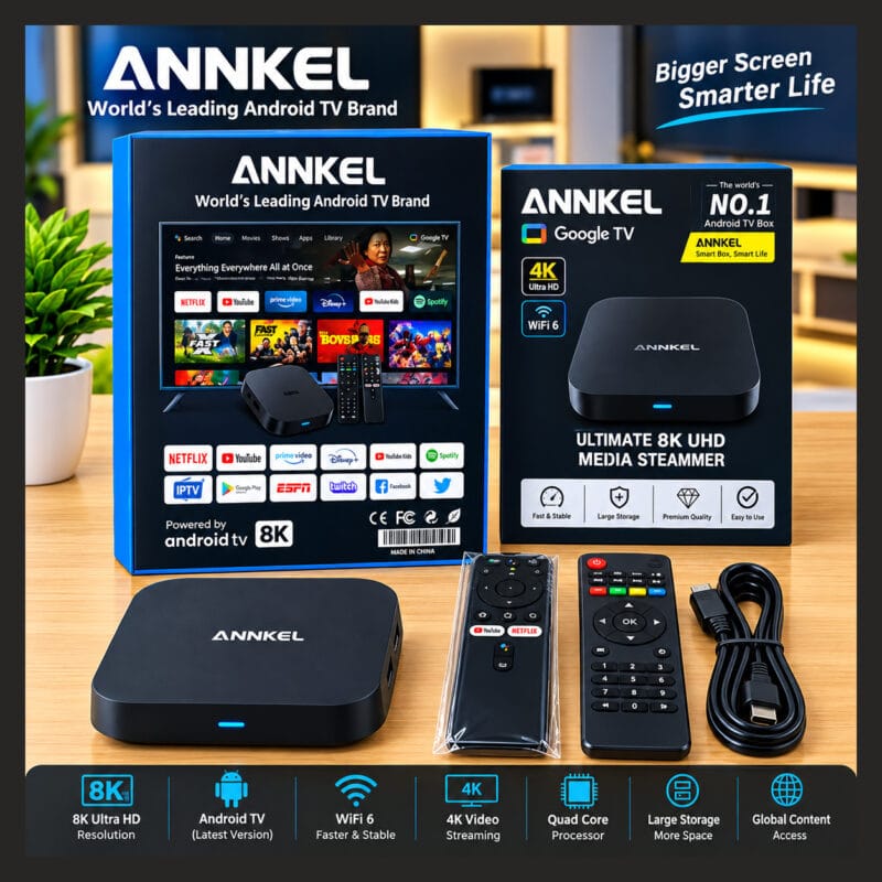 ANNKEL 8K Android Google TV Box in Dubai