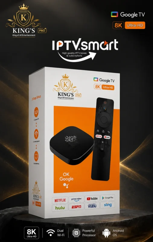 KING'S PRO 8K Ultra-HD Android Google TV Streaming Box
